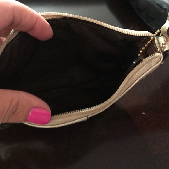Coach - gold wristlet - Picture 2 of 3